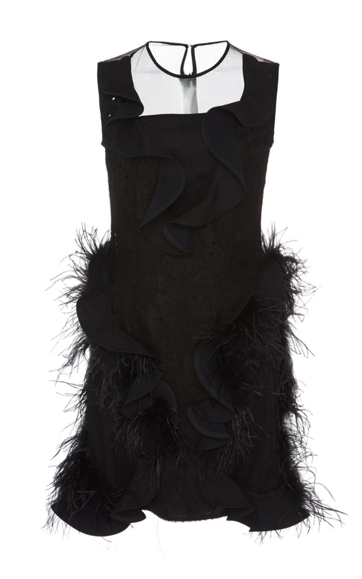 Emilio De La Morena Feather Dress