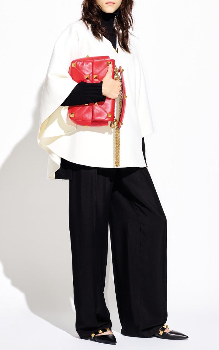 Moda Operandi Valentino Pleated Silk Cady Wide-leg Trousers