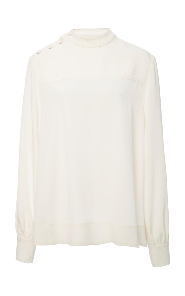 Co Button Shoulder Blouse