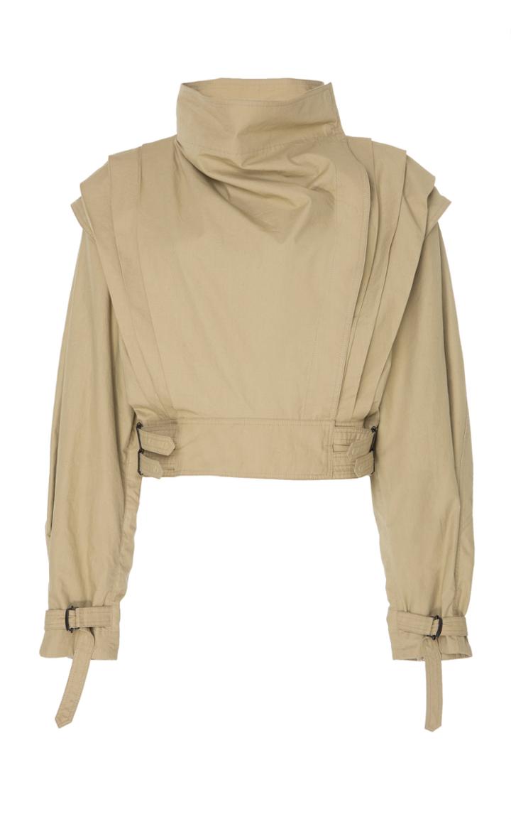 Isabel Marant Patten Cowl Neck Buckled Blouse