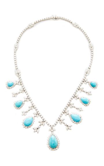 Gioia Turquoise And Diamonds Necklace