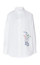 Victoria Beckham Hand Embroidered Cotton Shirt