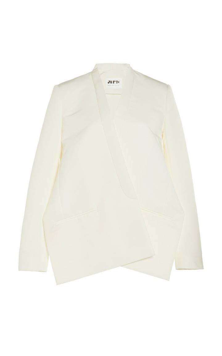 Maison Rabih Kayrouz Collarless Faille Blazer