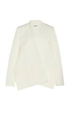 Maison Rabih Kayrouz Collarless Faille Blazer