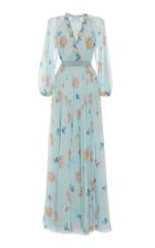 Luisa Beccaria Georgette Printed Carlamaria Dress