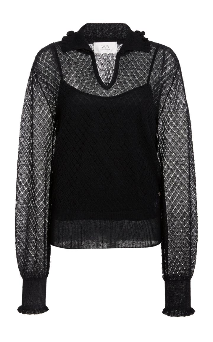 Victoria Victoria Beckham Semi-sheer Linen-blend Top