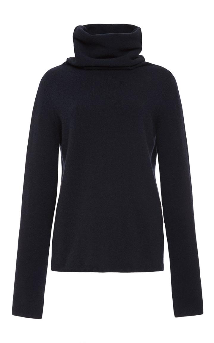 Joseph Navy Turtleneck Long Sleeve Sweater