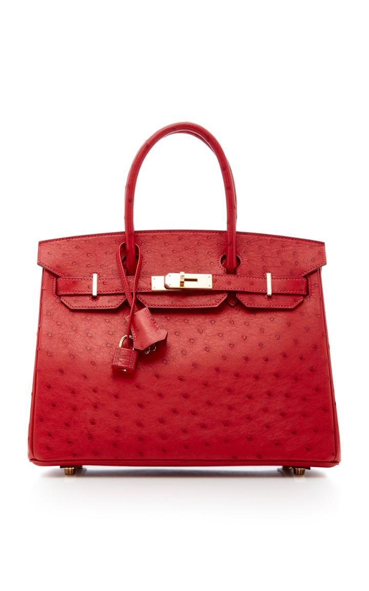 Heritage Auctions Special Collection Hermes 30cm Rouge Vif Ostrich Birkin