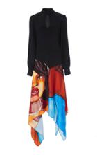 Pyer Moss Handkerchief-hem Silk Dress