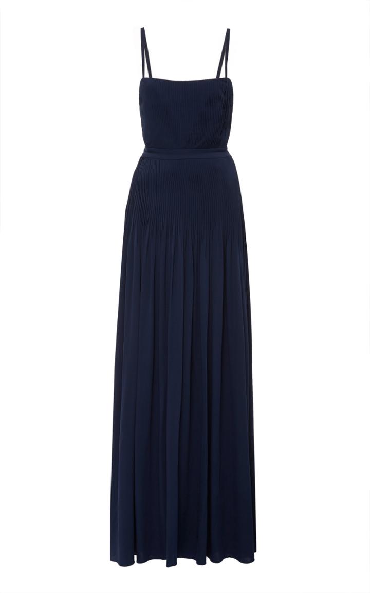 Moda Operandi Andres Otalora Don Juan Plisse Silk-georgette Maxi Dress Size: 2