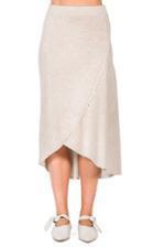 Moda Operandi Agnona Draped Asymmetric Wool Skirt
