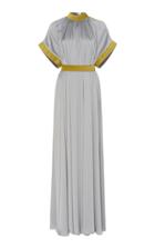 Maison Rabih Kayrouz Draped Charmeuse Gown