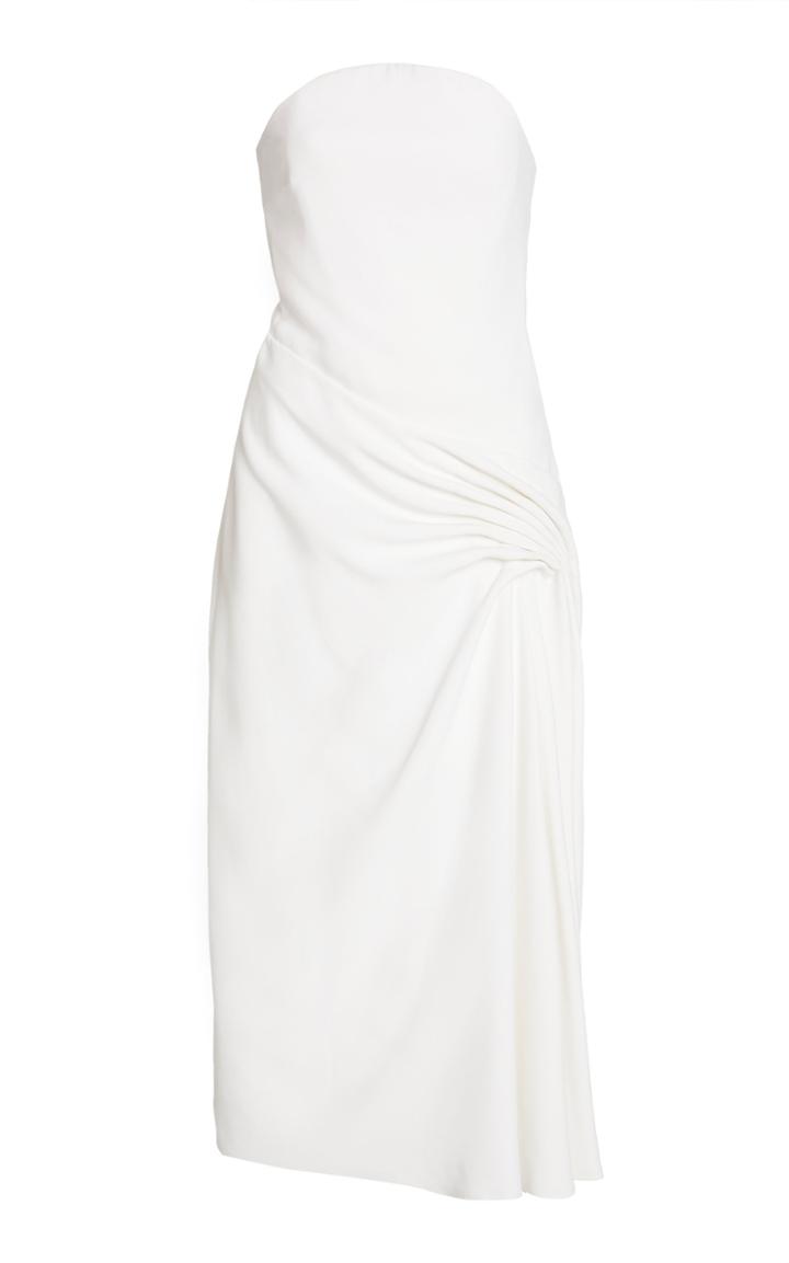 Moda Operandi Cushnie Strapless Crepe Midi Dress
