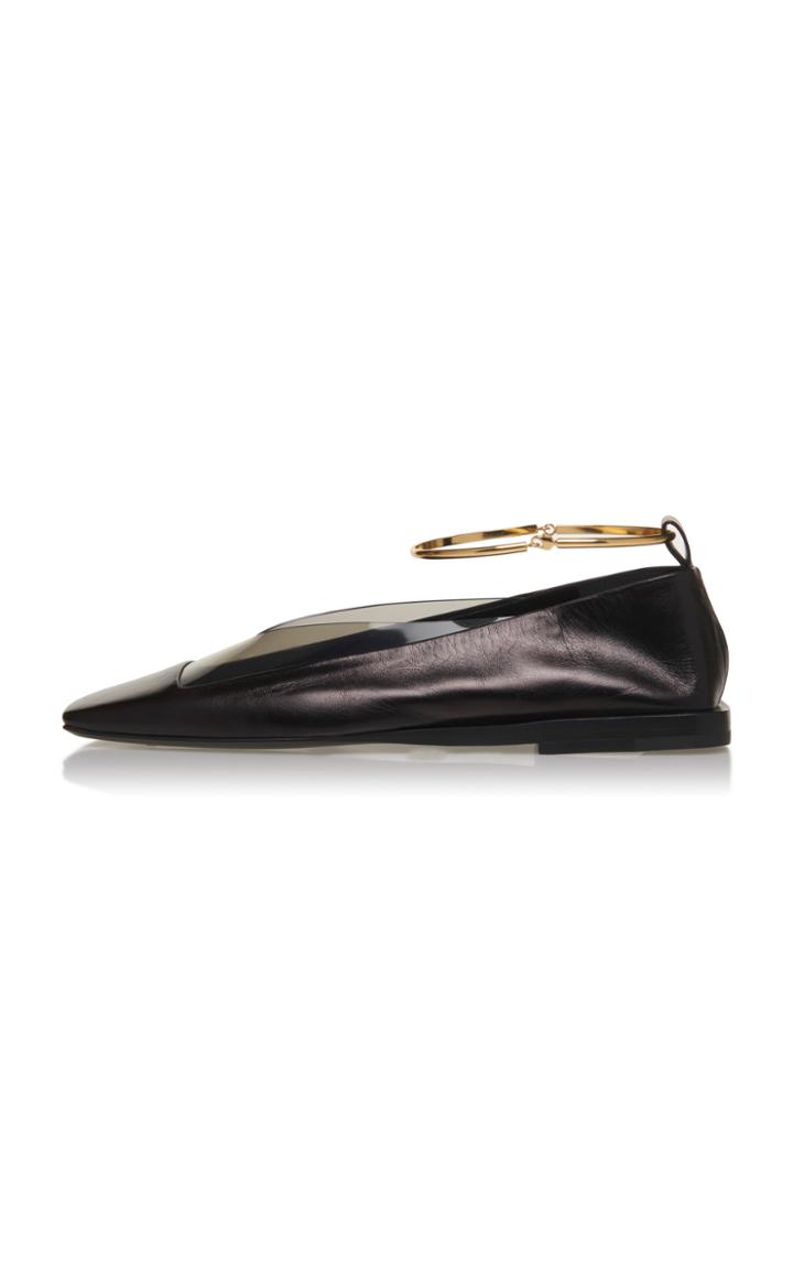 Jil Sander Buckle Cutout Flat