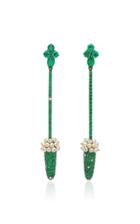 Arunashi One-of-a-kind Emerald And Basra Pearl Earrings
