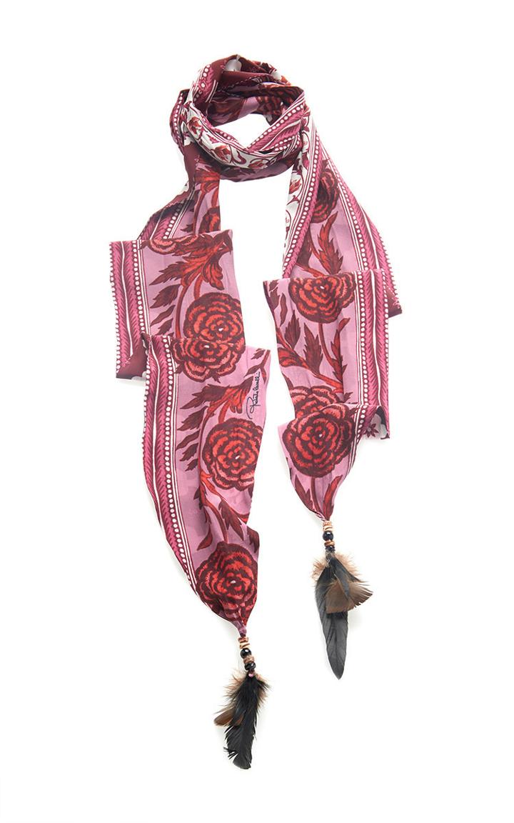 Roberto Cavalli Pink Scarf