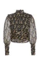 Altuzarra Augusta Silk Balloon Sleeve Blouse