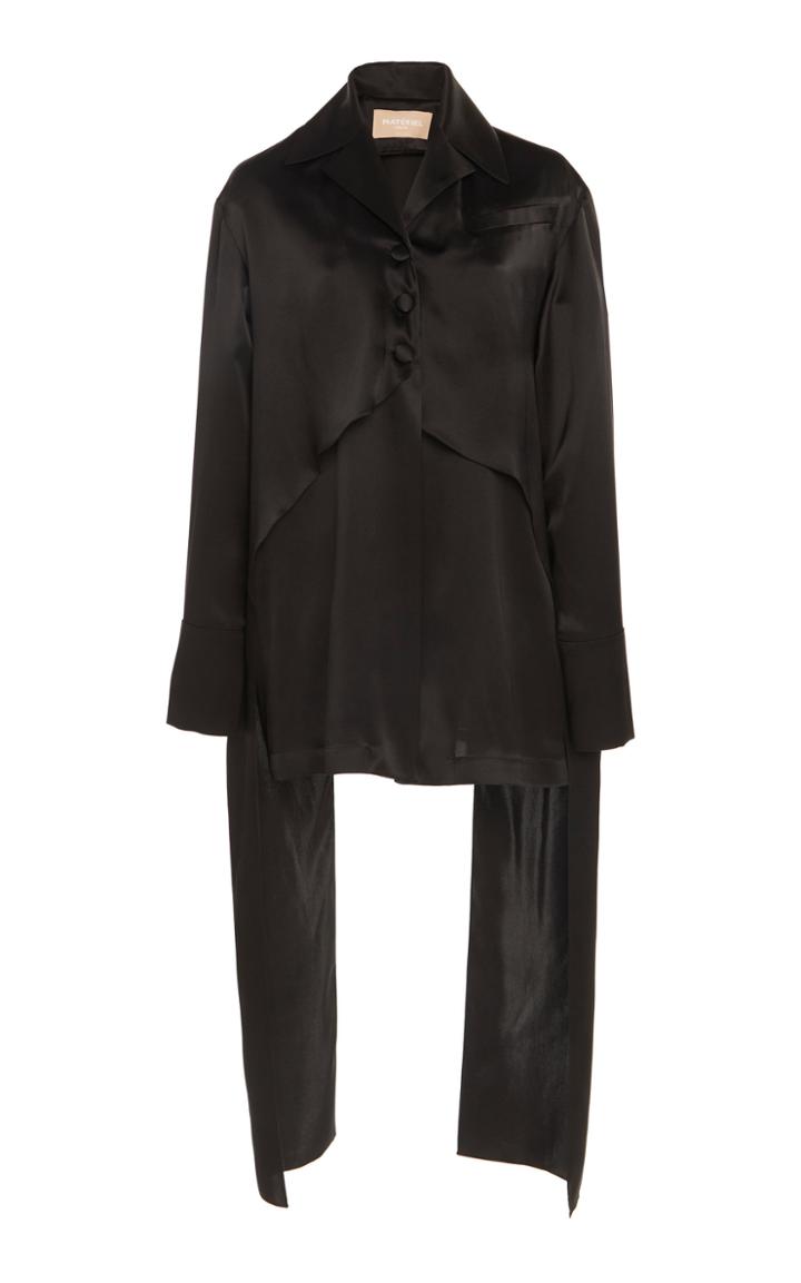 Matriel Double Layer Silk Blouse