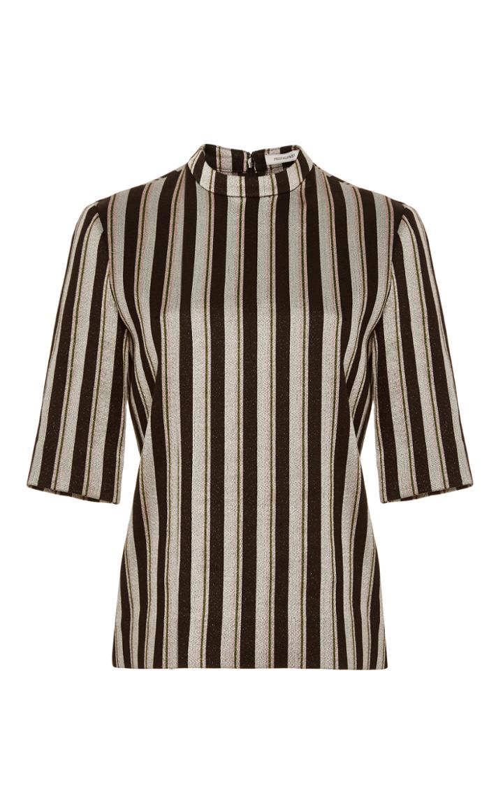 Protagonist Striped Crewneck T-shirt