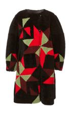 Isabel Marant Aban Graphic Shearling Coat