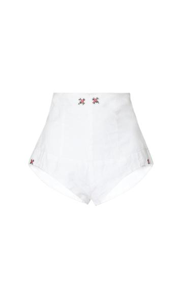 Nevenka Gentle Embroidered Cotton Shorts