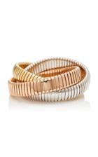Sidney Garber Rolling Tri-color 18k Gold Bracelet