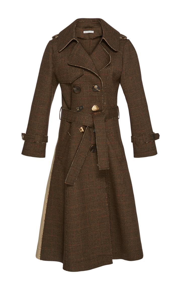 Rejina Pyo Kirsten Check Trench Coat
