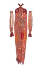 Etro Off The Shoulder Drop Shoulder Gown