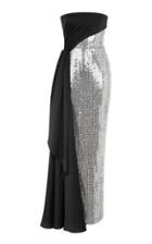 Rasario Strapless Sequin Midi Dress