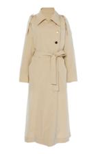 Moda Operandi Petar Petrov Muse Oversized Cotton-silk Trench Coat Size: 34