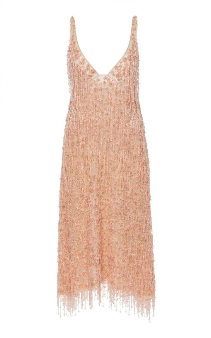 Brock Collection Oya Ricamoto Hand-beaded Silk Dress