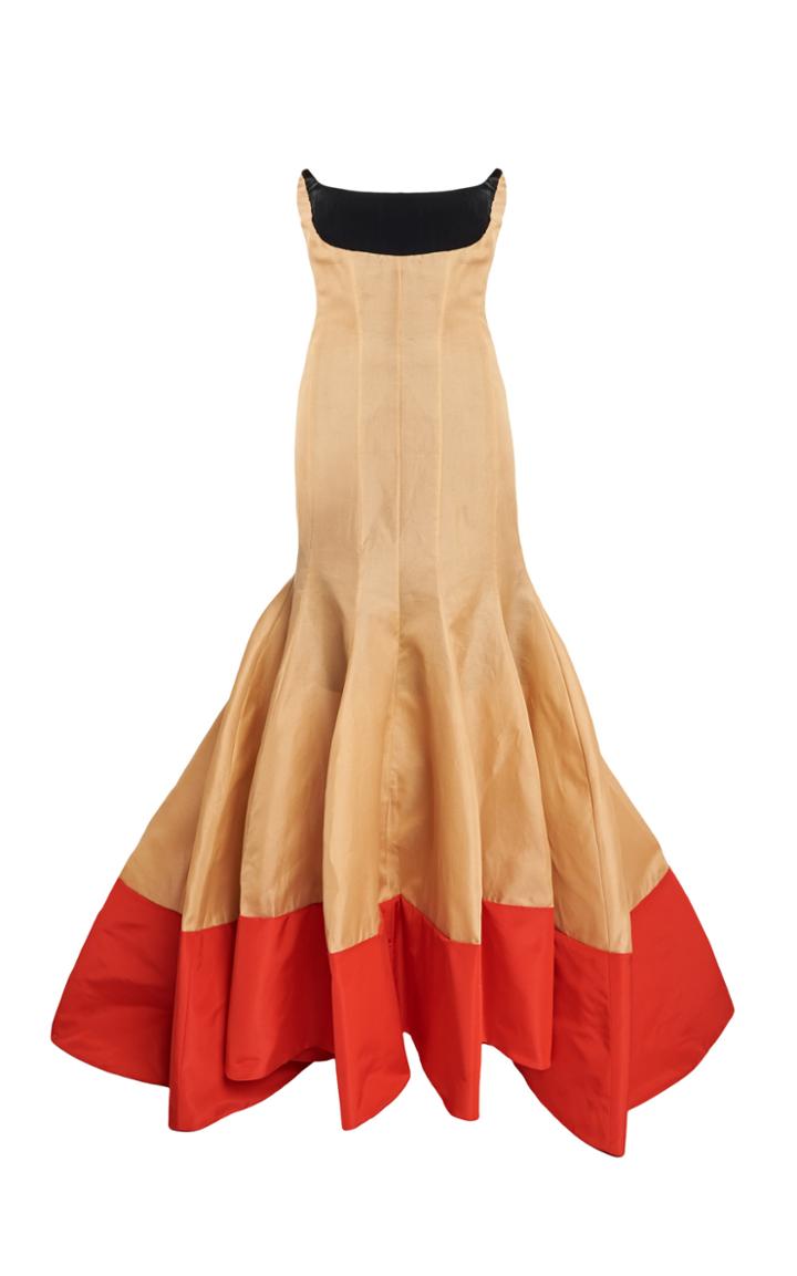 Moda Operandi Rosie Assoulin Color-block Silk Gown