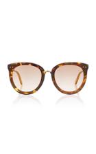 Bottega Veneta Oversized Tortoiseshell Acetate Cat-eye Sunglasses