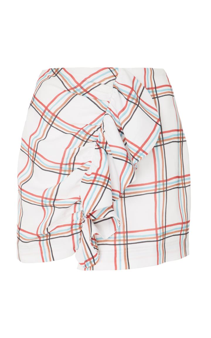 Patbo Printed Ruffle Midi Skirt