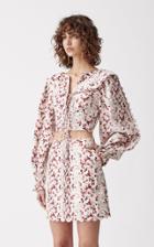 Moda Operandi Joslin Ira Linen Scallop Top Size: 8