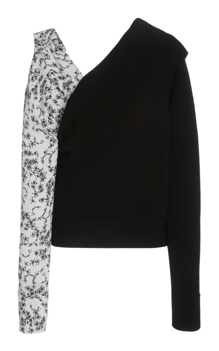 Moda Operandi Hellessy Joffrey Detachable Sleeve Asymmetric Sweater