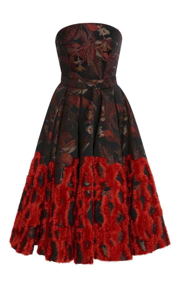 Zac Posen Chenille Jacquard A-line Dress