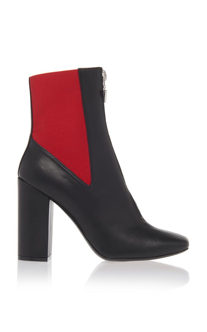 Msgm High Heel Zip Chelsea Boot