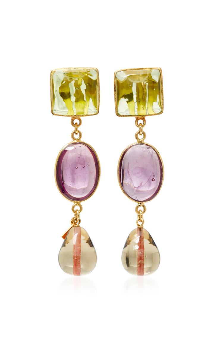 Loulou De La Falaise Pebble Drop Earrings