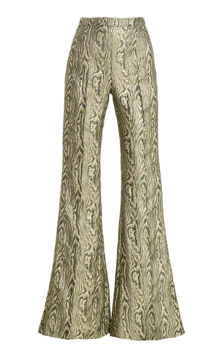 Moda Operandi Christian Siriano Huntress Moire Flare Trousers