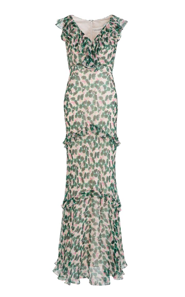 Moda Operandi Saloni Rita Crinkled Georgette Dress