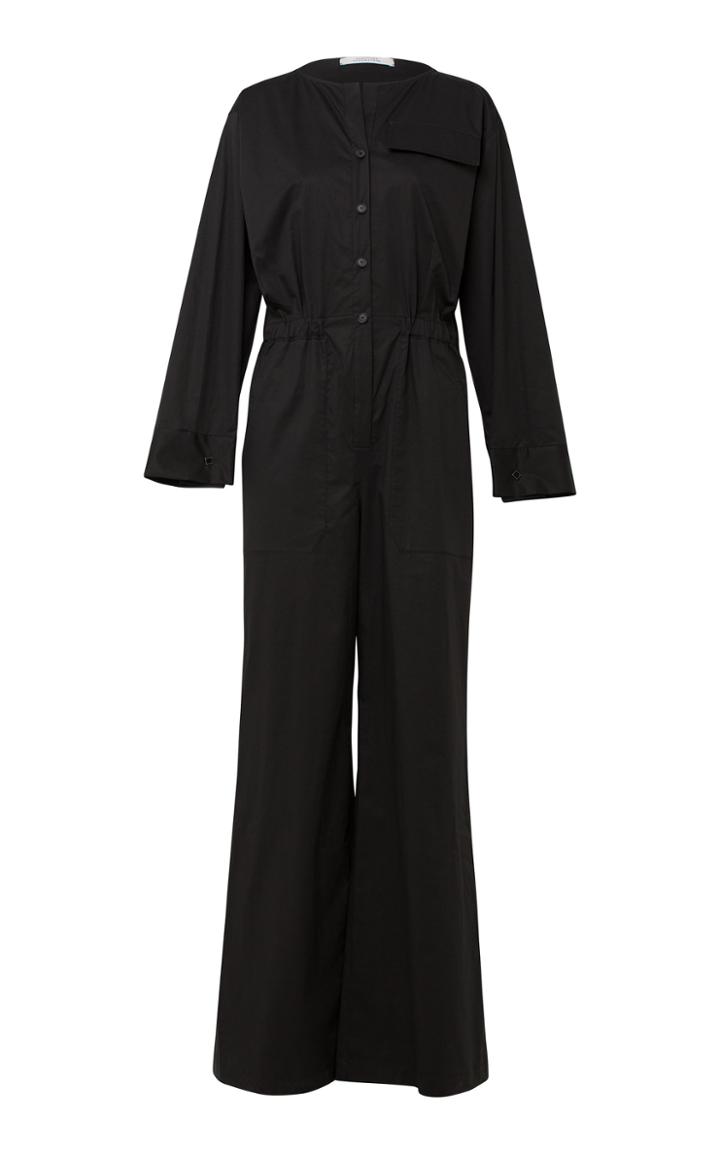 Dorothee Schumacher Effortless Modernity Wide-leg Cotton-blend Jumpsui