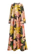 Moda Operandi Richard Quinn Long Sleeved Embellished Cape Daisy Dress