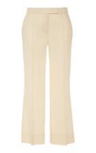 Marina Moscone Cropped Mid-rise Straight-leg Trousers
