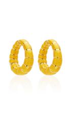 Moda Operandi Eleuteri Vintage Bulgari 18k Yellow Gold And Enamel Earrings
