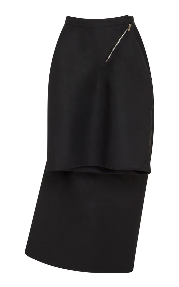 Rick Owens Draped Crepe Skirt