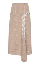 Tibi Kaia Stripe Lanyard Skirt