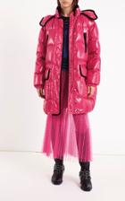 Red Valentino Contrast Trim Puffer Coat