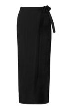 Lisa Marie Fernandez Linen-blend Gauze Midi Wrap Skirt