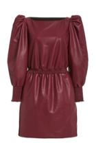 Moda Operandi Philosophy Di Lorenzo Serafini Puff-sleeve Faux Leather Mini Dress